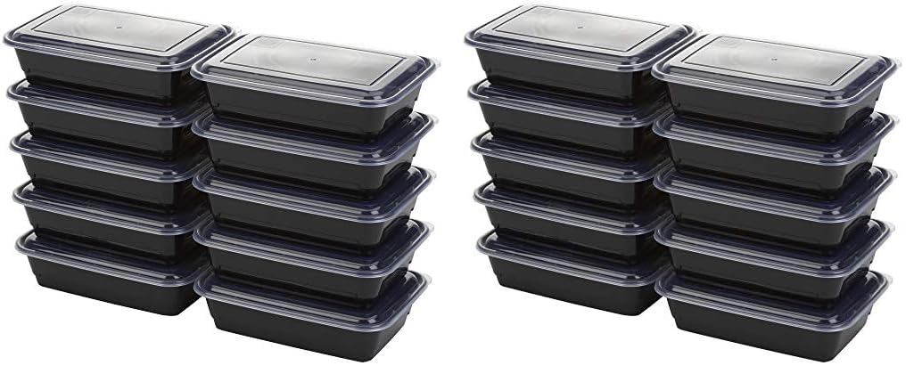 GoodCook Meal Prep Containers, Single Compartment 10-Pack