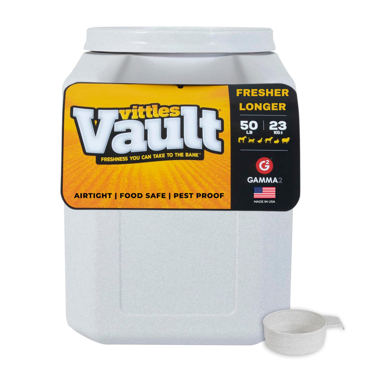 Vittles Vault Airtight Stackable Pet Food Storage Container, Up to 40lbs