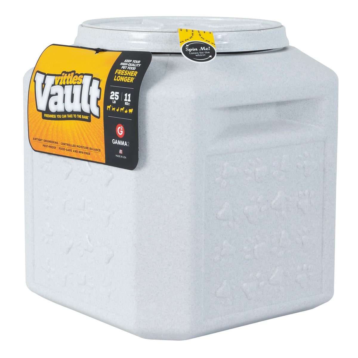 Vittles Vault Airtight Pet Food Storage Container + Scoop, Fits Up to 50lbs